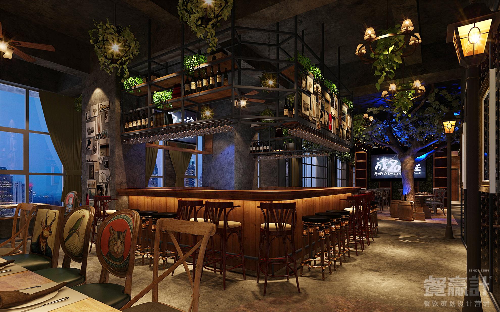 东莞音乐餐吧空间策划设计——城里故事音乐餐吧吧台设计